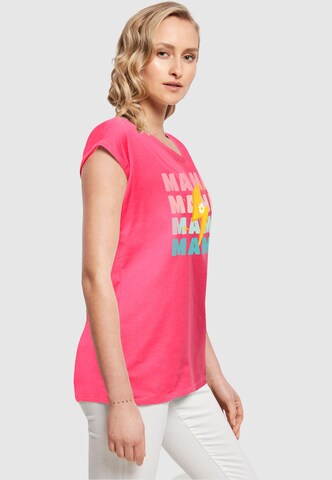 Maglietta 'Mothers Day - Mama' di Merchcode in rosa