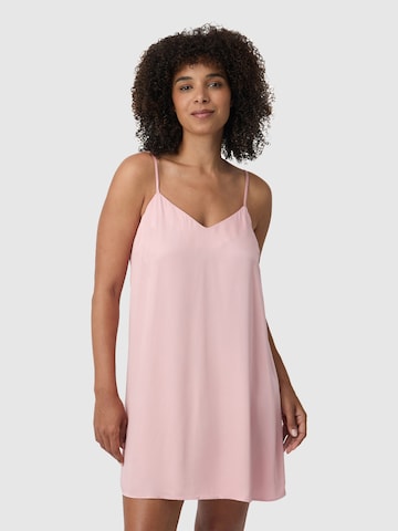 Les Lunes Negligé 'BLOOM Sleep Dress shiny' in Roze: voorkant
