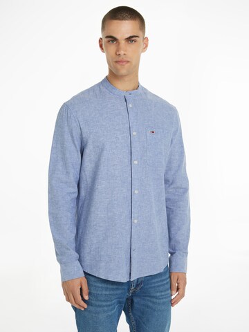 TOMMY HILFIGER Regular fit Button Up Shirt 'Mao' in Blue: front
