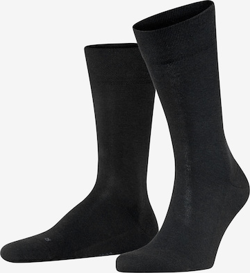 FALKE Socken 'Sensitive London' in Schwarz: Vorderseite
