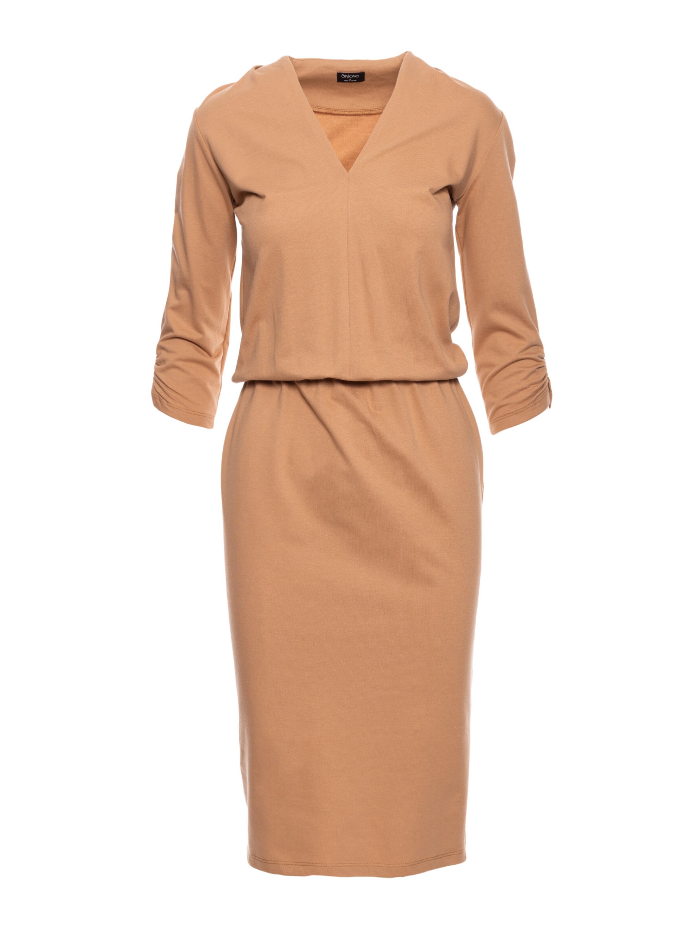 Stylove Šaty – béžová: přední strana