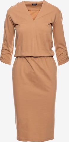 Stylove Šaty – béžová: přední strana