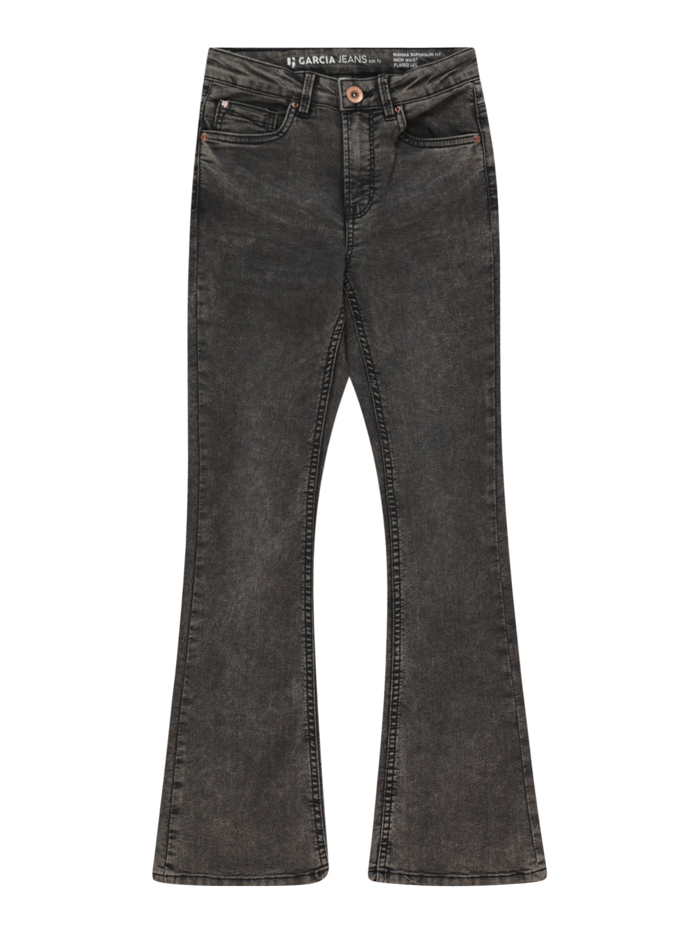 GARCIA Bootcut Jeans 'Rianna' i svart: framsida