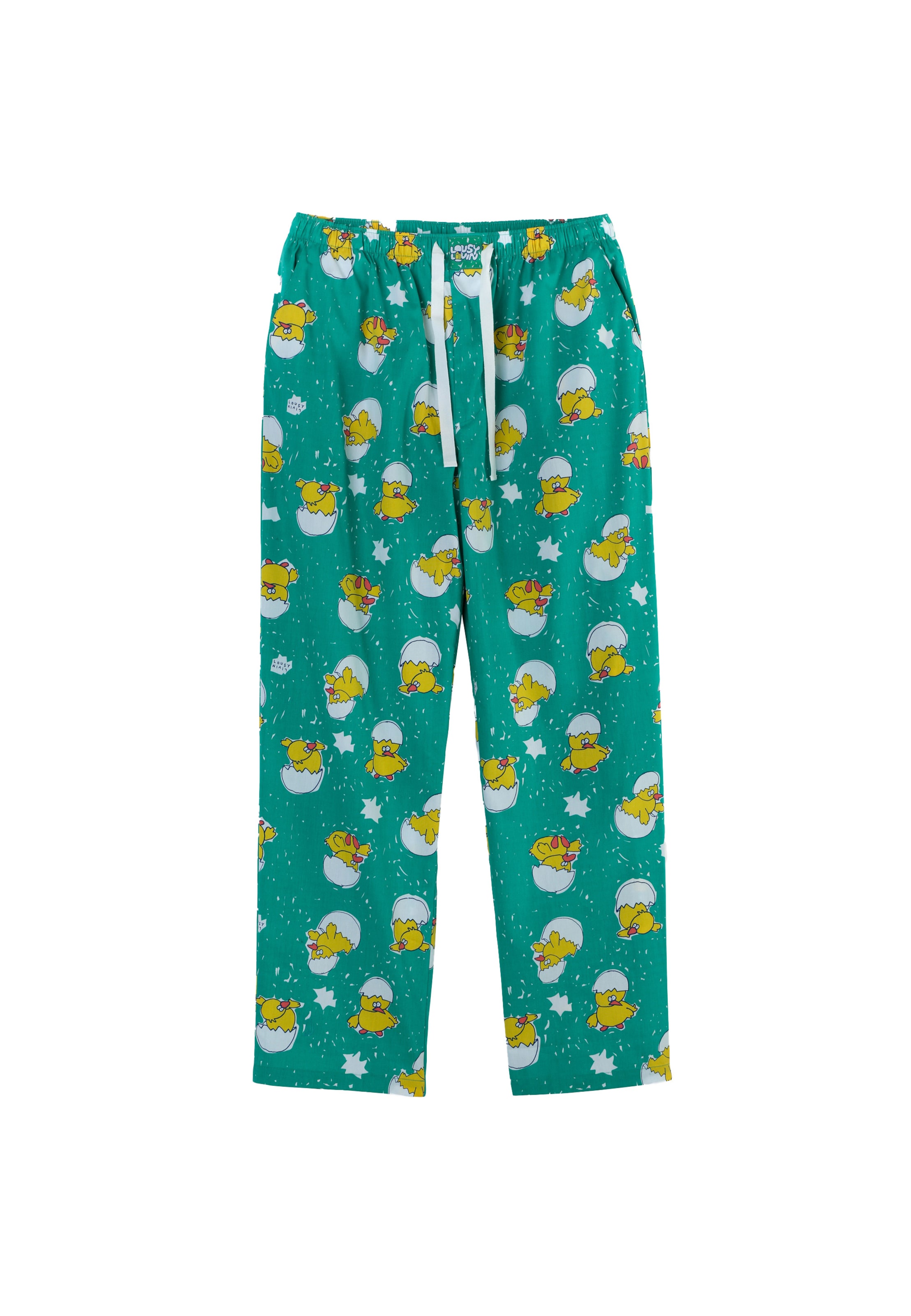 Lousy Livin Pyjamahose 'Küken' in Grün: Vorderseite