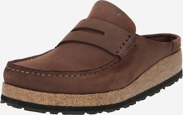 BIRKENSTOCK Pantolette 'Naples' i brun: framsida