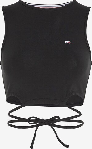 Tommy Jeans Top in Black: front