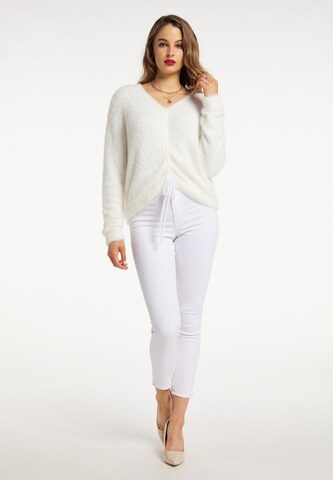 Pull-over faina en blanc