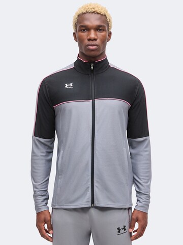 UNDER ARMOUR Training jacket 'Challenger' in Grey: front