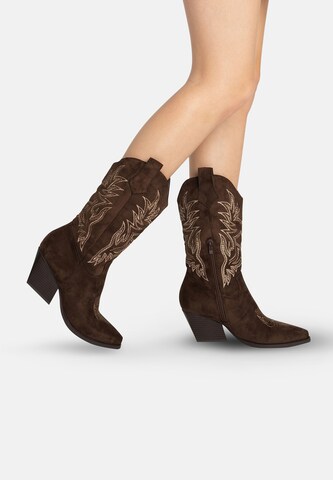 Stivale da cowboy di Salinyang in marrone