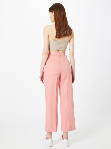 Sisley Normalny krój Spodnie w kant w kolorze różowy