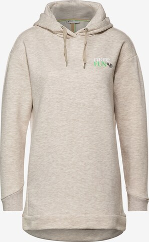 STREET ONE Sweatshirt in Beige: front