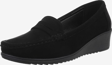 Ital-Design Slipper in Schwarz: Vorderseite