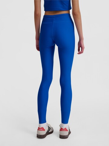 Hummel Skinny Sporthose 'FAST' in Blau
