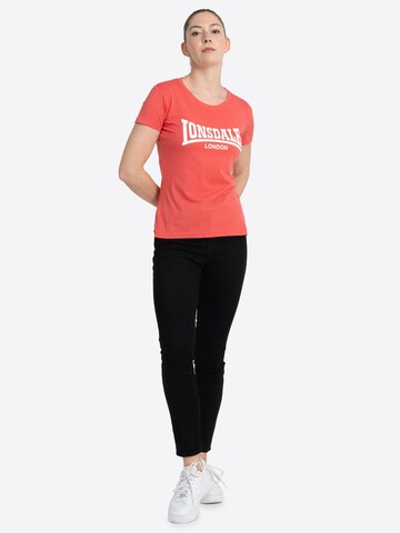 LONSDALE Koszulka 'Cartmel' w kolorze pomarańczowy