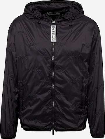 ICEBERG Between-Season Jacket in Black: front