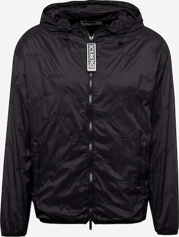 ICEBERG Between-season jacket in Black: front