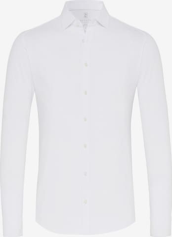 DESOTO Button Up Shirt in White: front