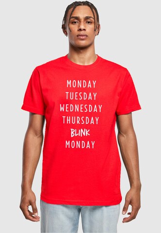 Mister Tee Shirt 'Blink' in Rood: voorkant