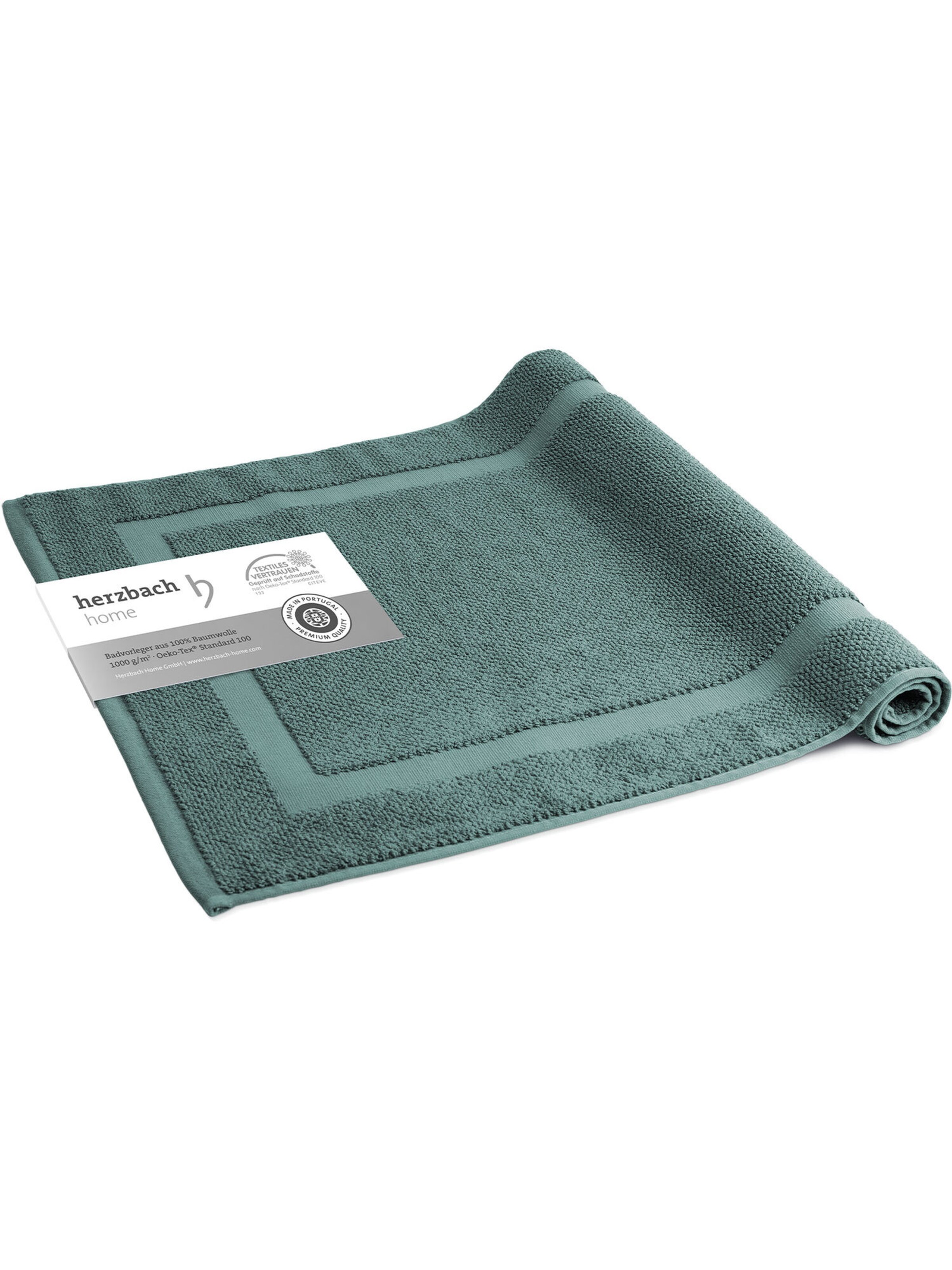 Tapis de bain 'Spa' Herzbach home en vert : devant