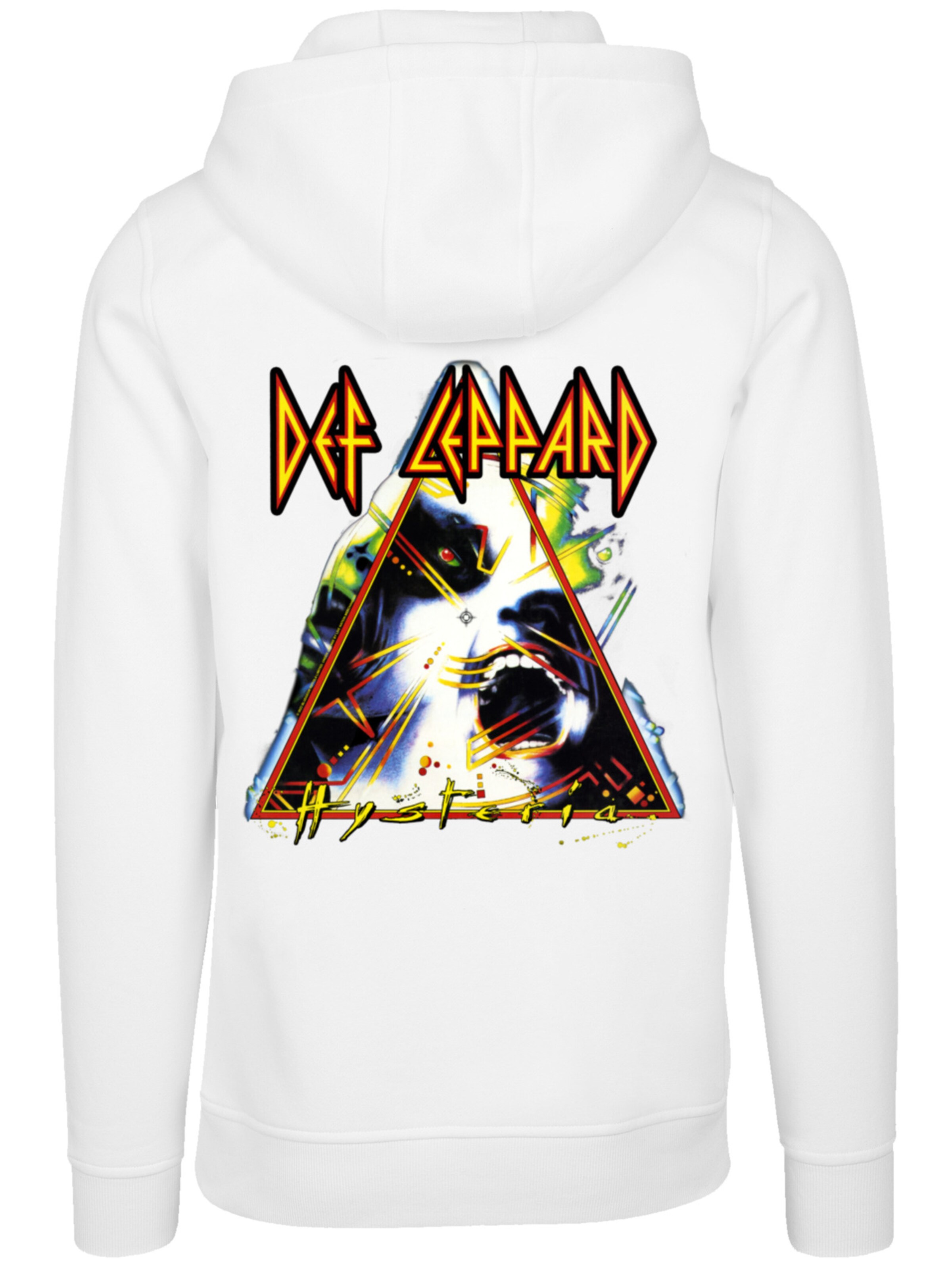 F4NT4STIC Sweatshirt 'Def Leppard Hysteria' in Wit