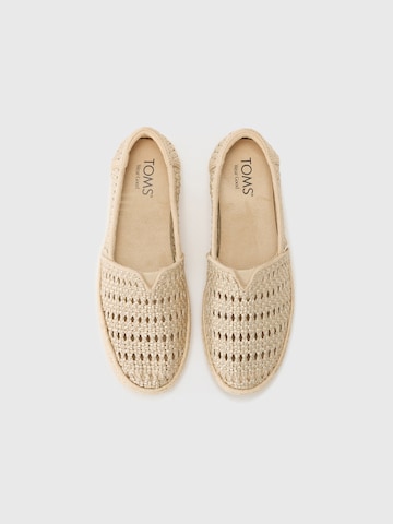 Espadrillas 'Valencia' di TOMS in oro