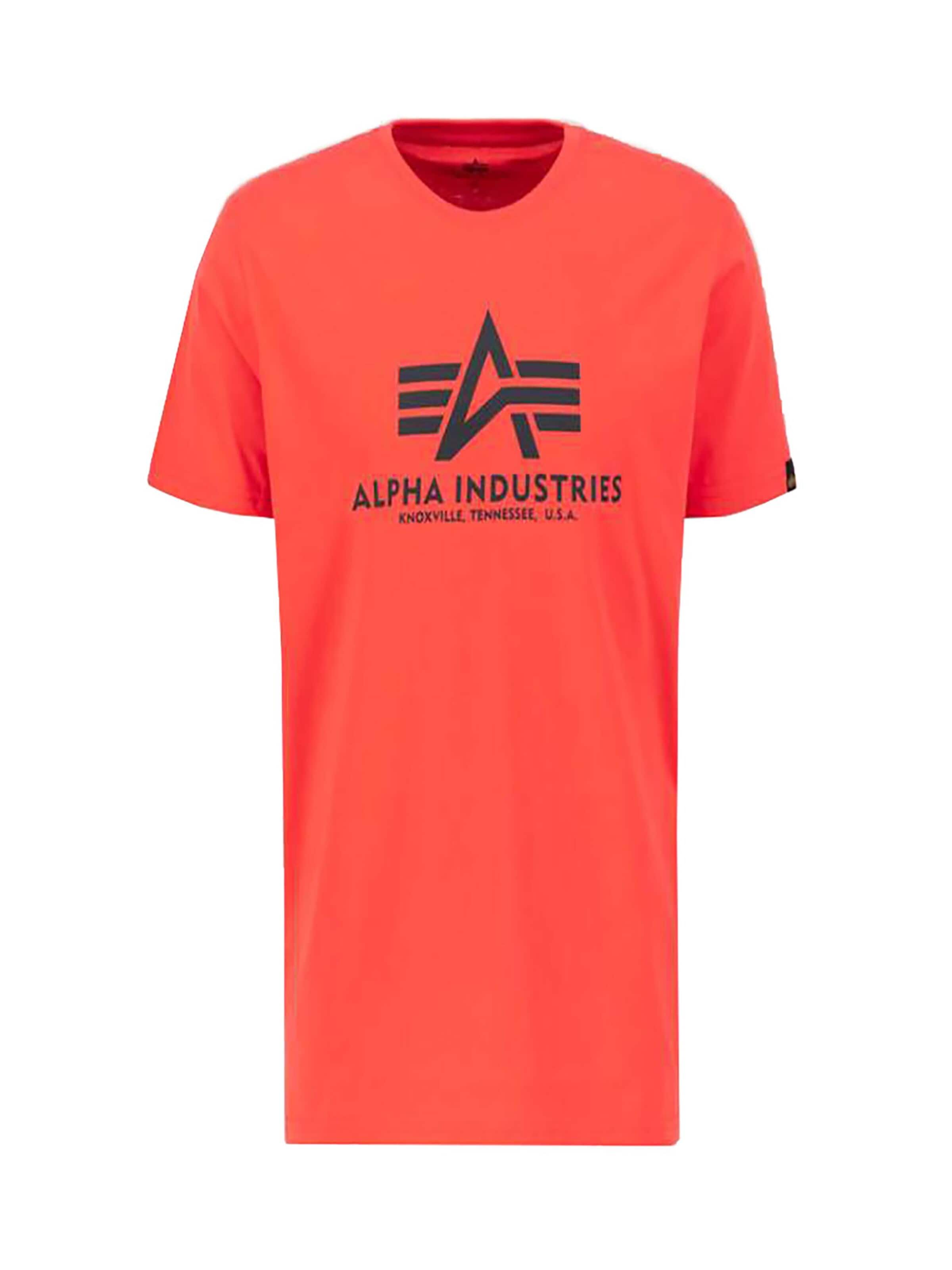 raudona ALPHA INDUSTRIES Marškinėliai: priekis
