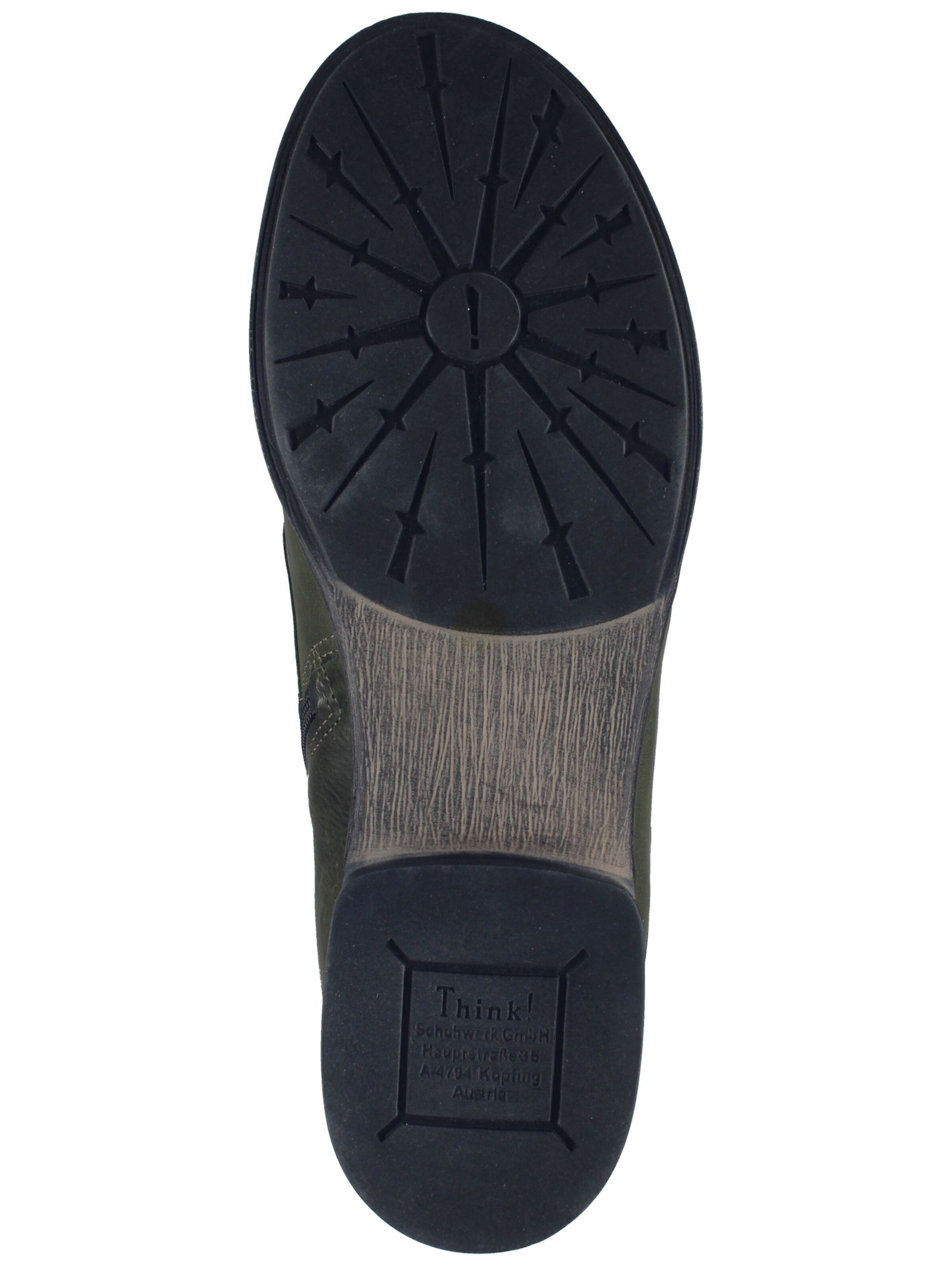 Bottines à lacets THINK! en vert