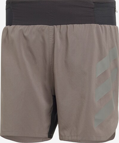ADIDAS TERREX Workout Pants 'Agravic' in Brown / Dark grey, Item view