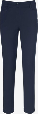 Fadenmeister Berlin Regular Chino Pants in Blue: front