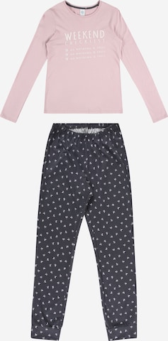 SANETTA - Pijama em roxo: frente