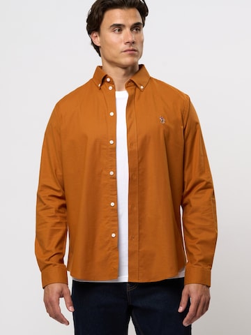 U.S. POLO ASSN. Regular Fit Paita 'Calvert' värissä oranssi: etupuoli