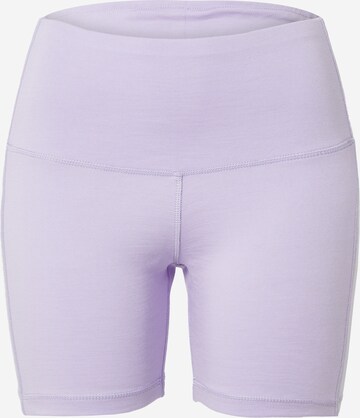 Skinny Pantalon de sport super.natural en violet : devant