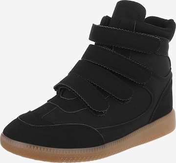 Ital-Design Sneaker high in Schwarz: Vorderseite