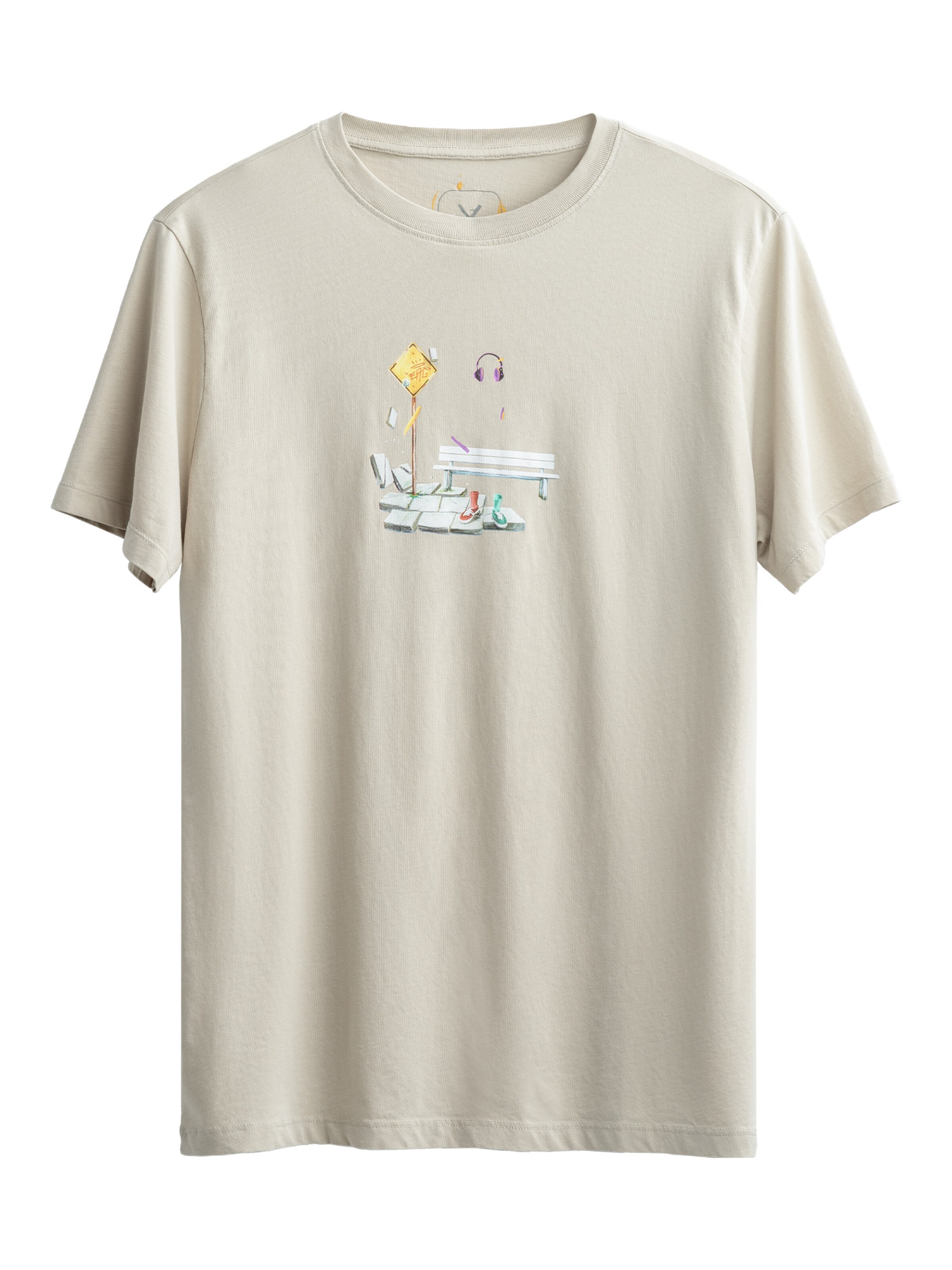 Maglietta 'Yuvica' di Kaft in beige: frontale