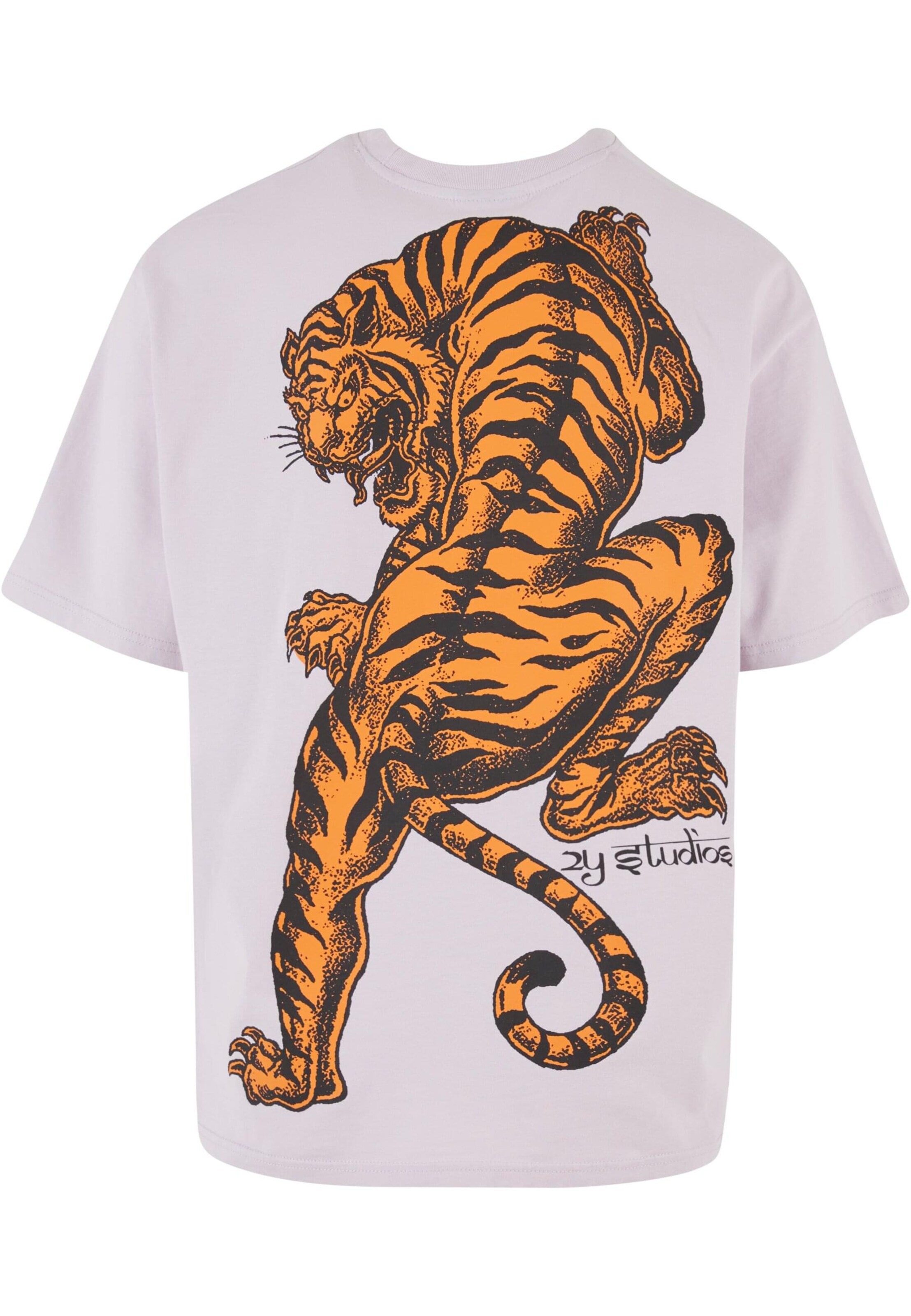 2Y Studios Shirt 'Tiger' in Lila