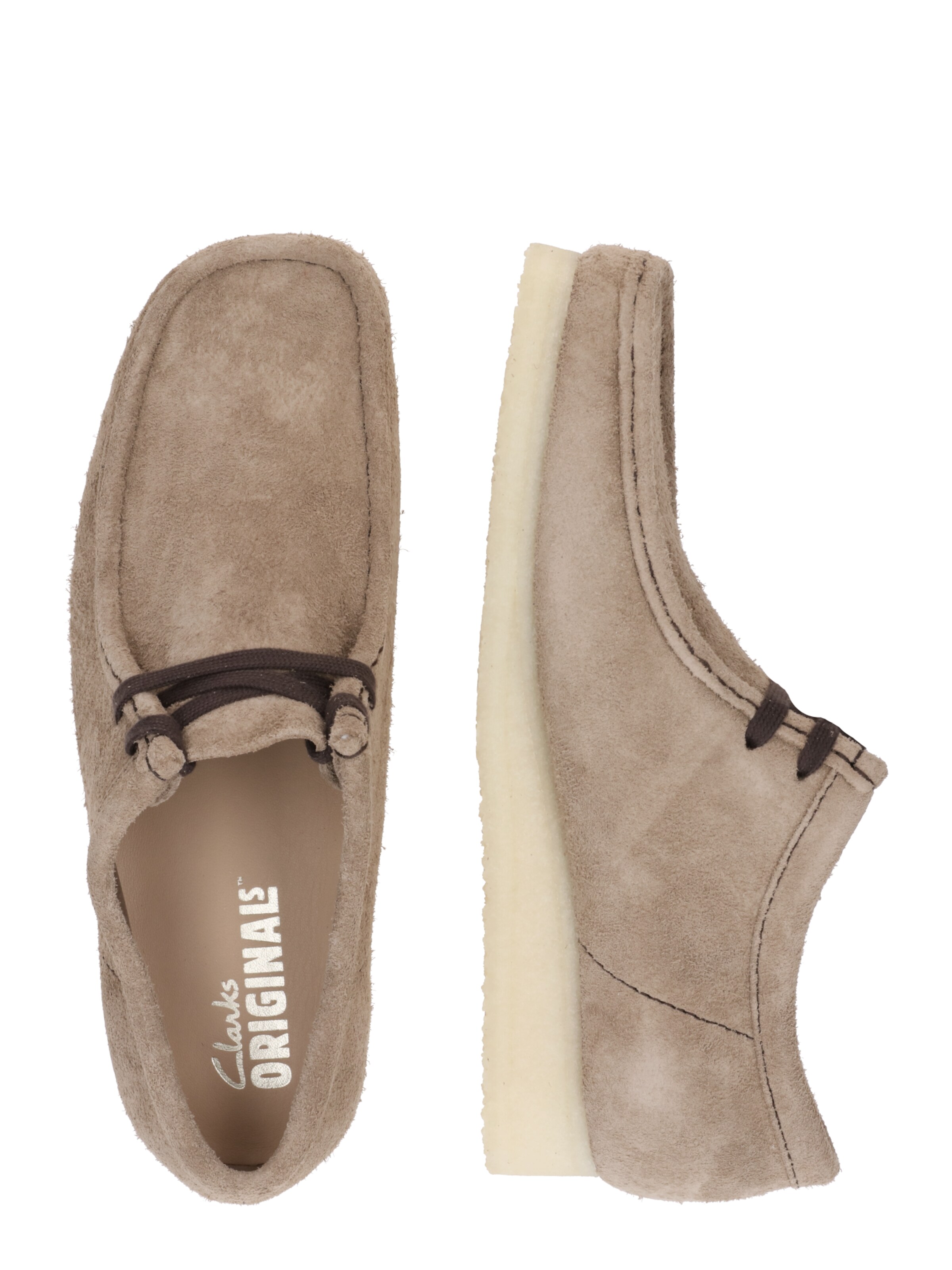 Clarks Originals Mokassin 'Wallabee' in Braun