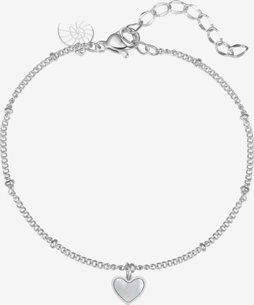 Braccialetto 'Heartbeat' di Hey Happiness in argento: frontale