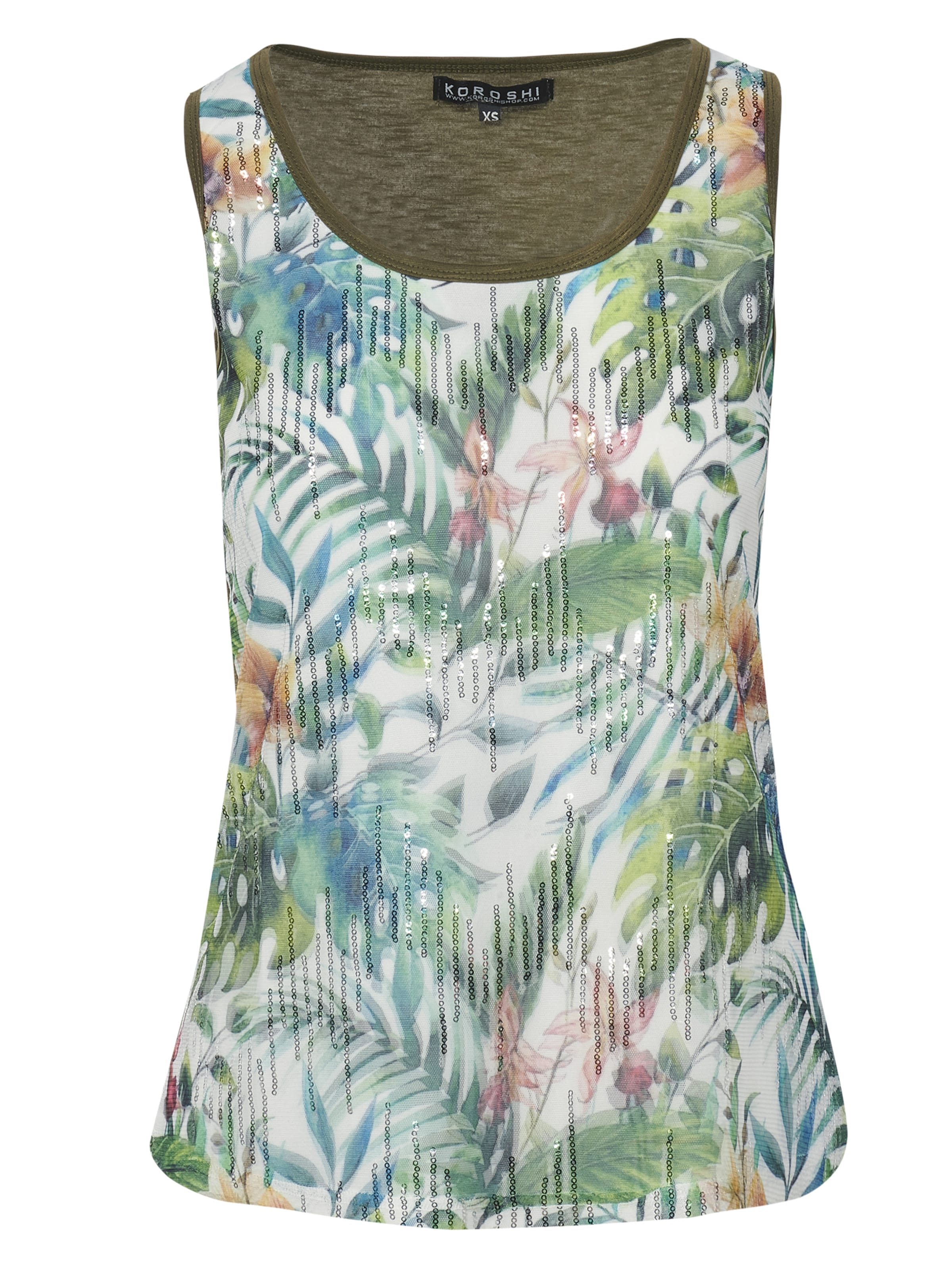 KOROSHI Top - Zelená: predná strana