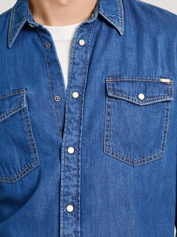 Pepe Jeans Regular fit Overhemd in Blauw