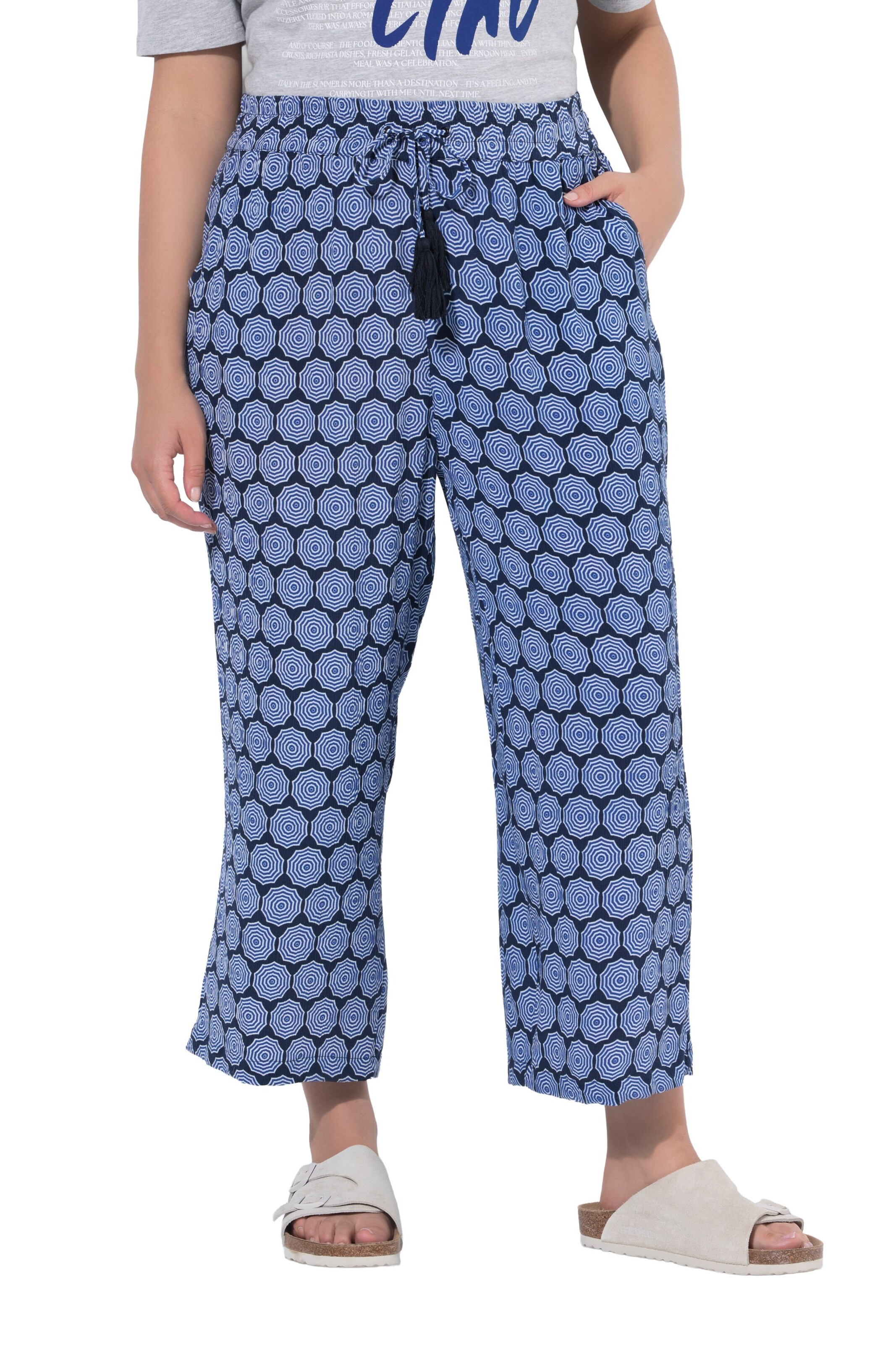Ulla Popken Regular Hose in Blau: Vorderseite