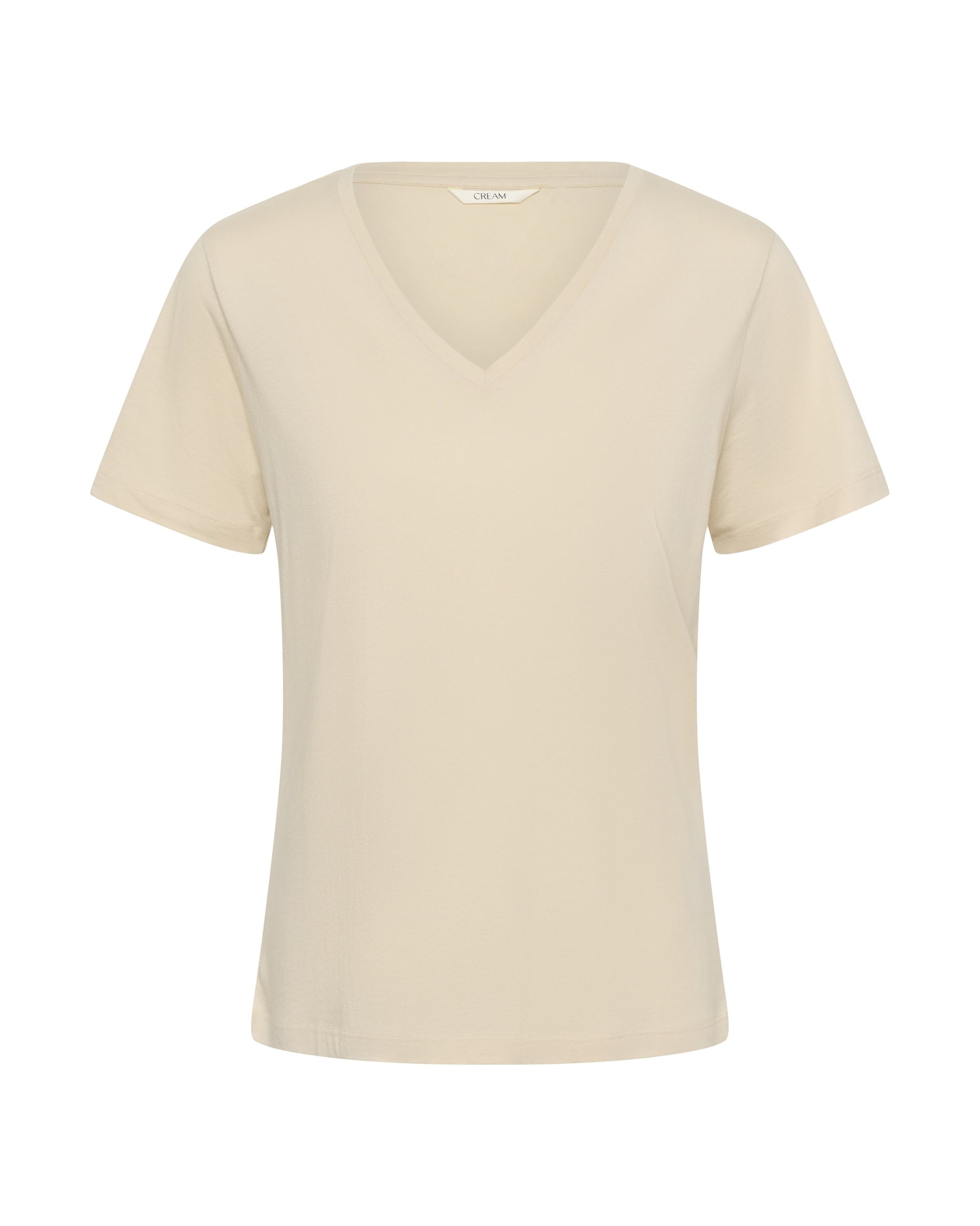 Cream Блузка в Бежевый: спереди