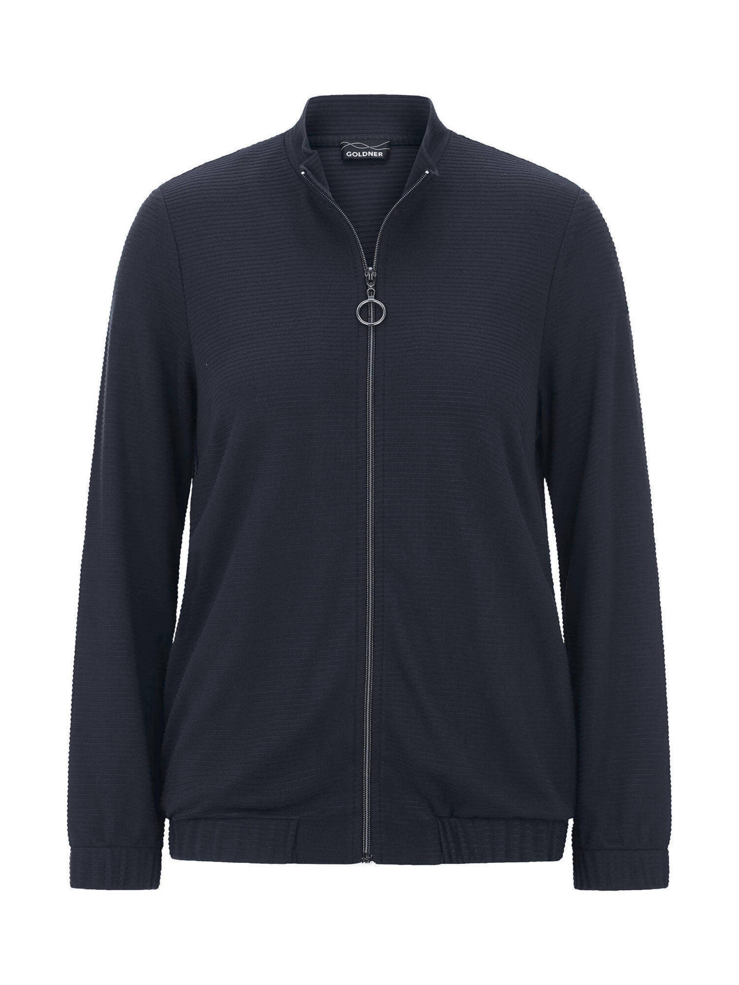 Goldner Jacke in Blau: Vorderseite