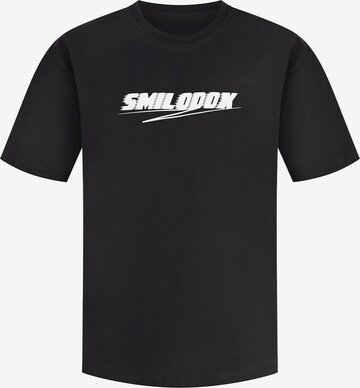 T-Shirt 'Blake' Smilodox en noir : devant