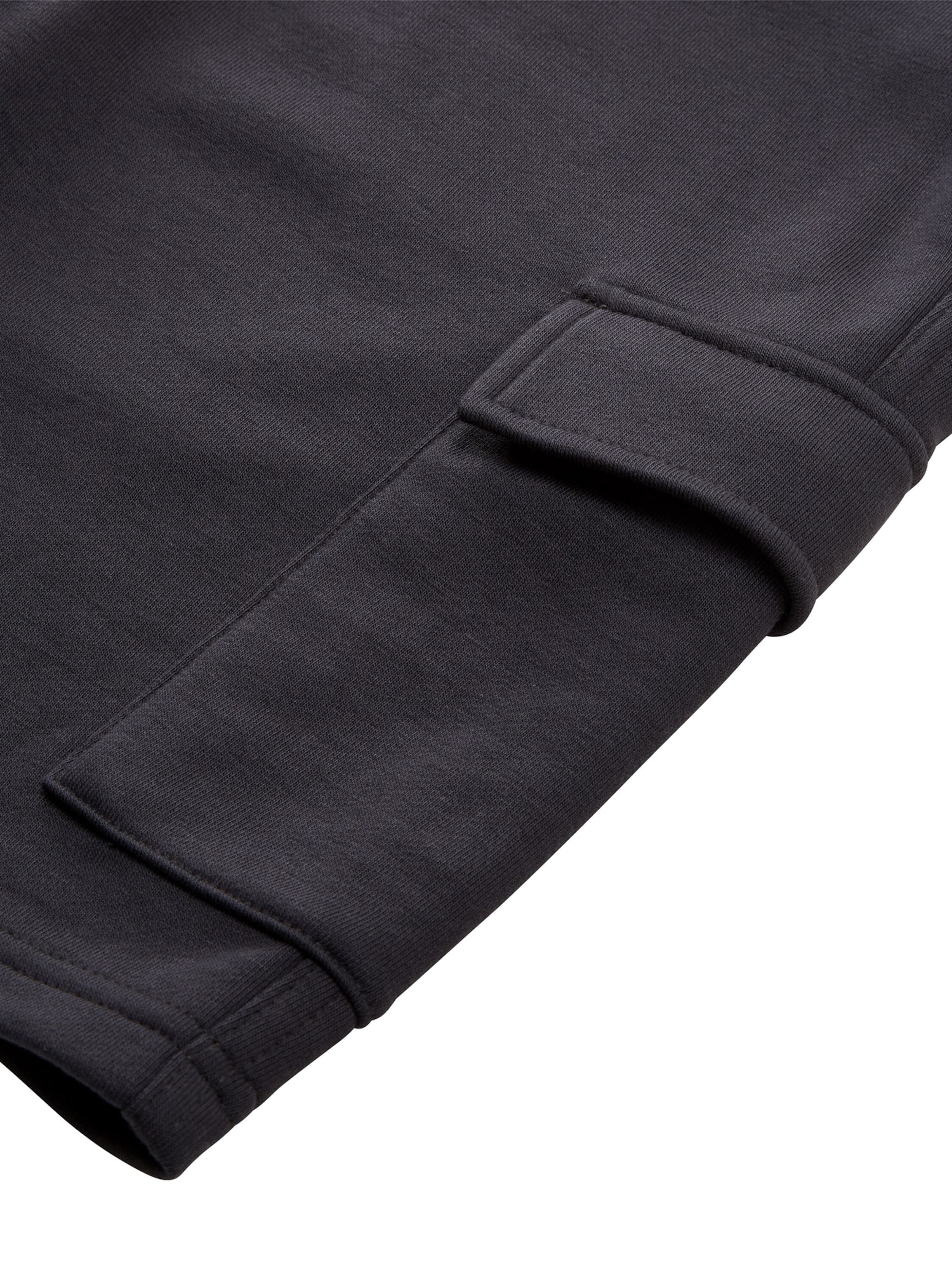 TOM TAILOR Szabványos Nadrág - fekete