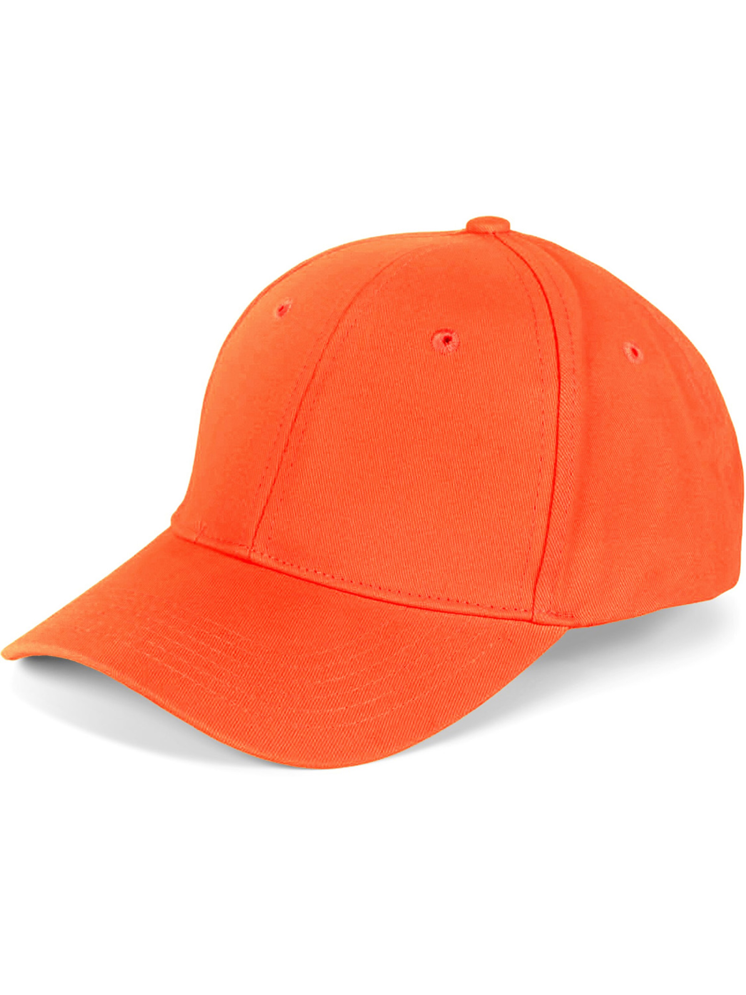 styleBREAKER Cap 'Baseball Cap Einfarbig' in Orange: front