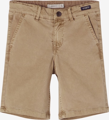 NAME IT Regular Pants 'Sofus' in Brown: front