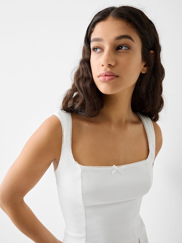 Bershka Top – bílá