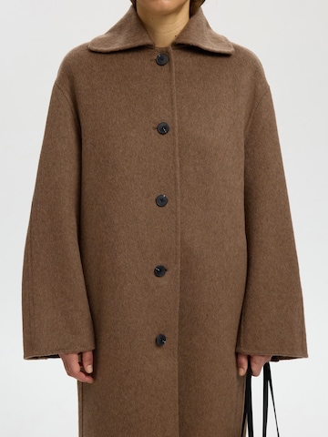 SELECTED Between-Seasons Coat 'SLWGERI' in Brown