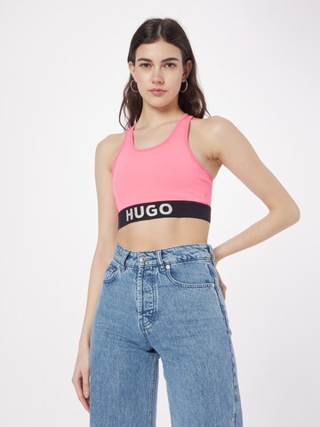 HUGO Top in Pink: front