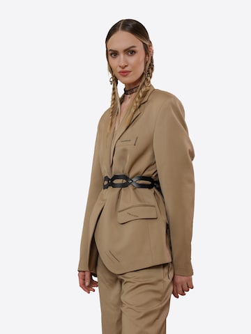 Haute Cuir Riem 'Ivara Belt' in Zwart